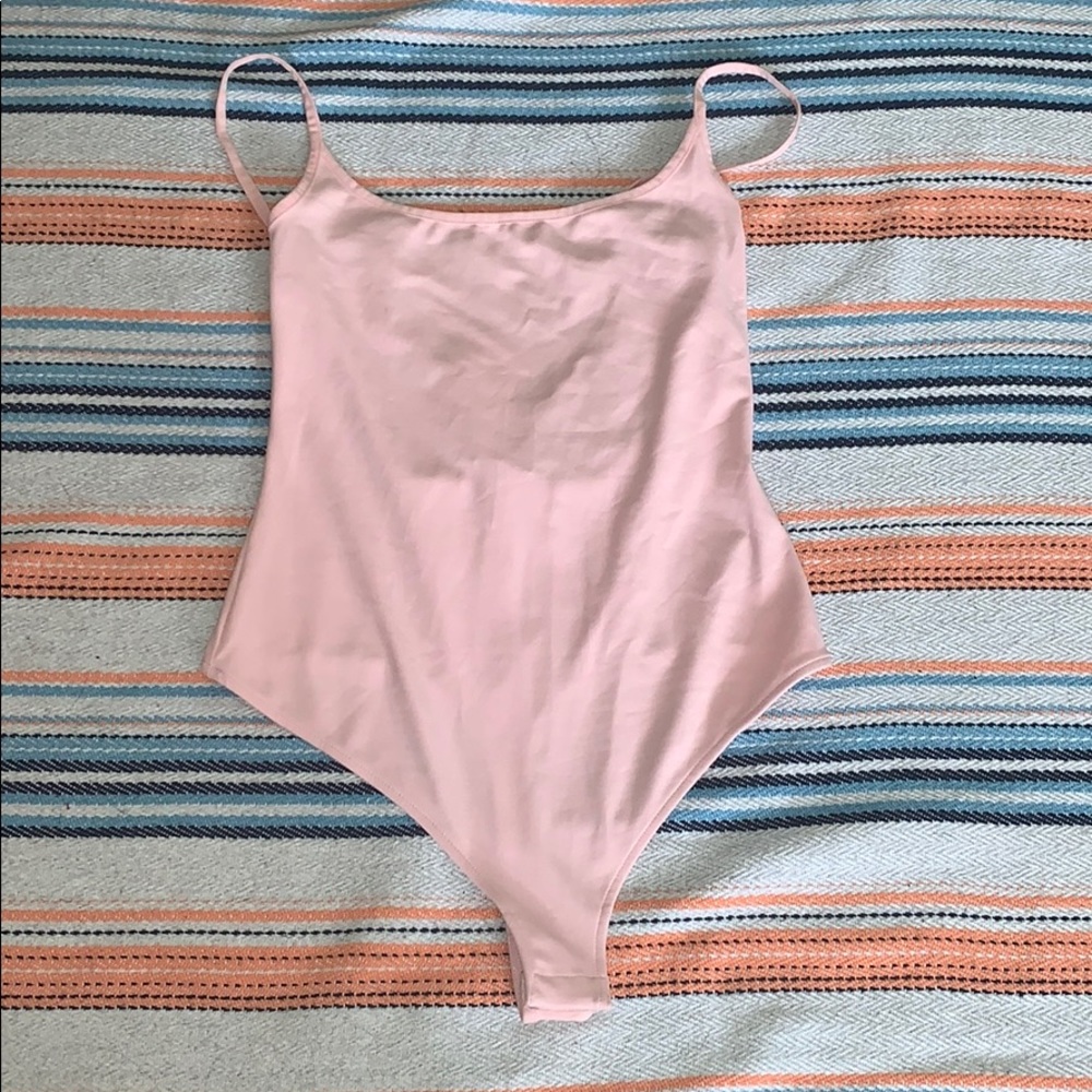 Free people pink body suit
